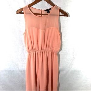 FOREVER 21 peach high low dress EUC